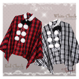 【全品90％オフ】BERUNIKA アシメデザイン チェック柄スノーケープ レデ...