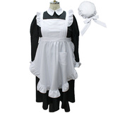 【全品90％オフ】クラシカル ロングメイド服 長袖 ロング丈 コスプレ 衣装 レ...