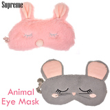 【全品90％オフ】アイマスク アニマル うさぎ ねずみ 可愛い 動物　安眠グッズ...
