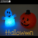 【全品90％オフ】ハロウィン ライト インテリア 飾り 光る 置物 おばけ 妖怪...