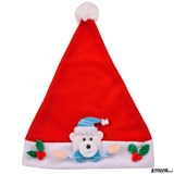 【全品90％オフ】子供用 可愛いサンタ帽子 クマ/くま クリスマス 飾り付き キ...