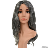 【全品90％オフ】ウィッグ グレイヘア 白髪 シルバーグレー 銀髪 老女 かつら...