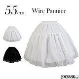 【全品90％オフ】パニエ ワイヤー入り ひざ丈 ミドル丈 シフォン ボーン ロリ...