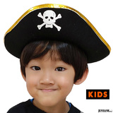【全品90％オフ】子供サイズ パイレーツハット 髑髏マーク 海賊 パイレーツ 帽...