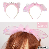 【全品90％オフ】カチューシャ うさぎ ねこ 可愛い ピンク ファンシー シャカ...