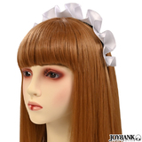 【全品90％オフ】カチューシャ メイド風 シンプル フリル サテンリボン コスプ...