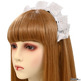 【全品90％オフ】カチューシャ シンプル トーションレース ホワイト 白 メイド...