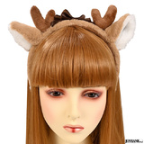 【全品90％オフ】トナカイ カチューシャ アニマル どうぶつ けもみみ リボン ...
