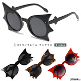 【全品90％オフ】こうもり サングラス 3color ユニーク めがね パーティ...