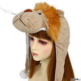 【全品90％オフ】ライオンの帽子 らいおん ライオン アニマル どうぶつ 被り物...