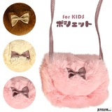 【全品90％オフ】ポシェット もふもふ ファー リボン ショルダーバッグ 秋冬 ...