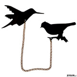 【全品90％オフ】ブローチ 鳥 シルエット ピンバッジ とり トリ バード アク...